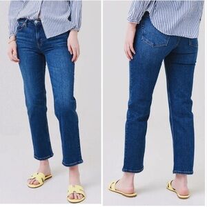 Re/Done Womens Jeans 70s Mid Rise Stove Pipe Royal Fade size 25